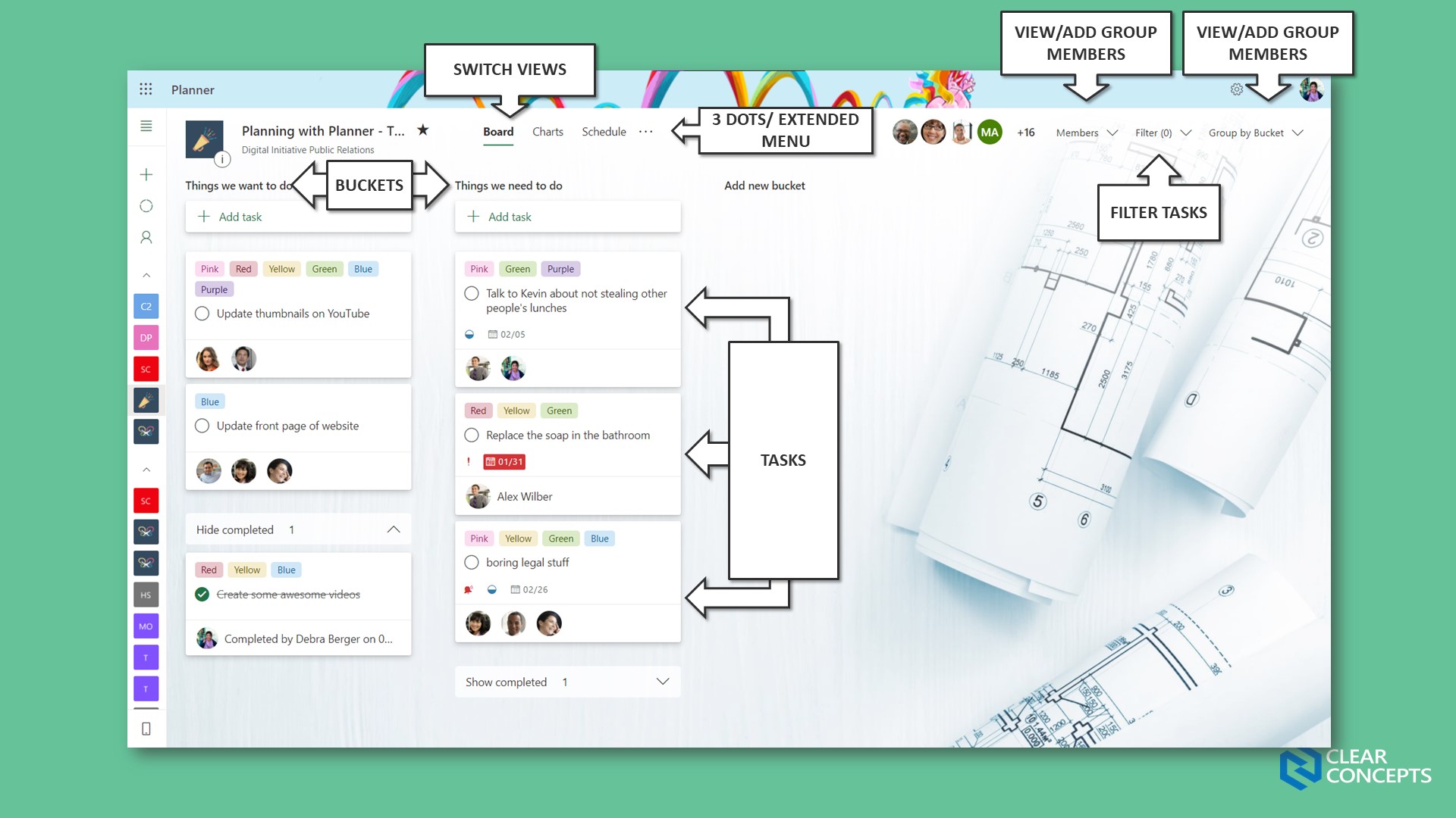 Planner UI - board 1