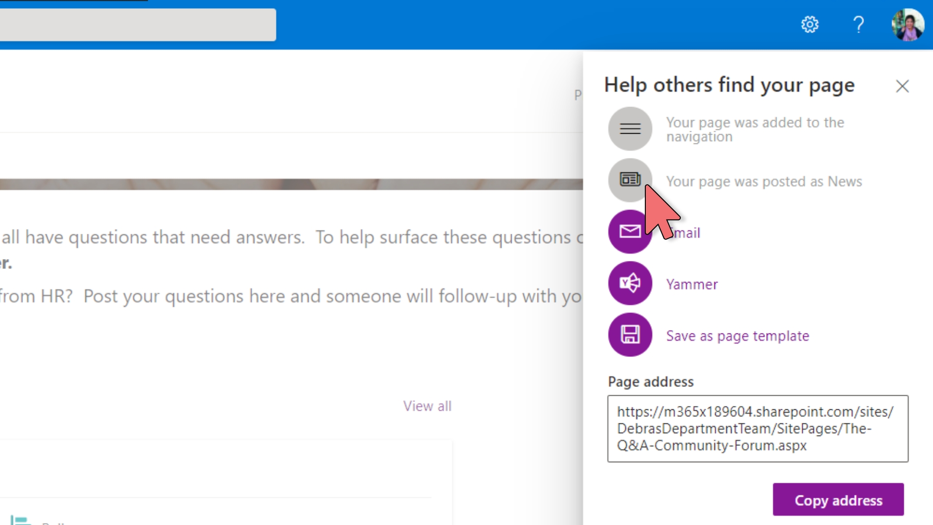 Yammer - Embed in SharePoint – 8