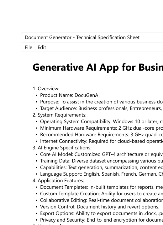 Custom Generative AI Applications - Transparent Background