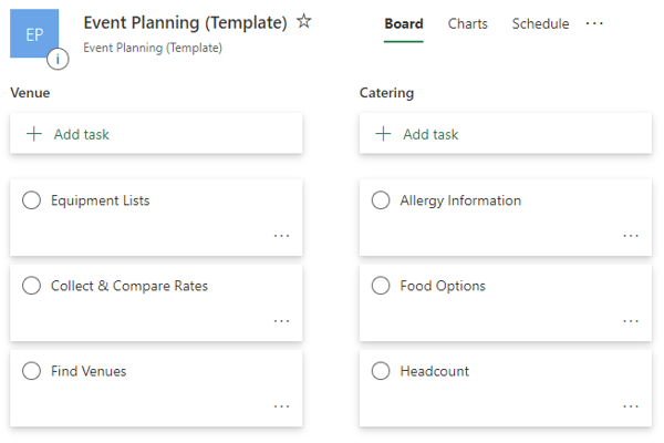 A Microsoft Planner Card