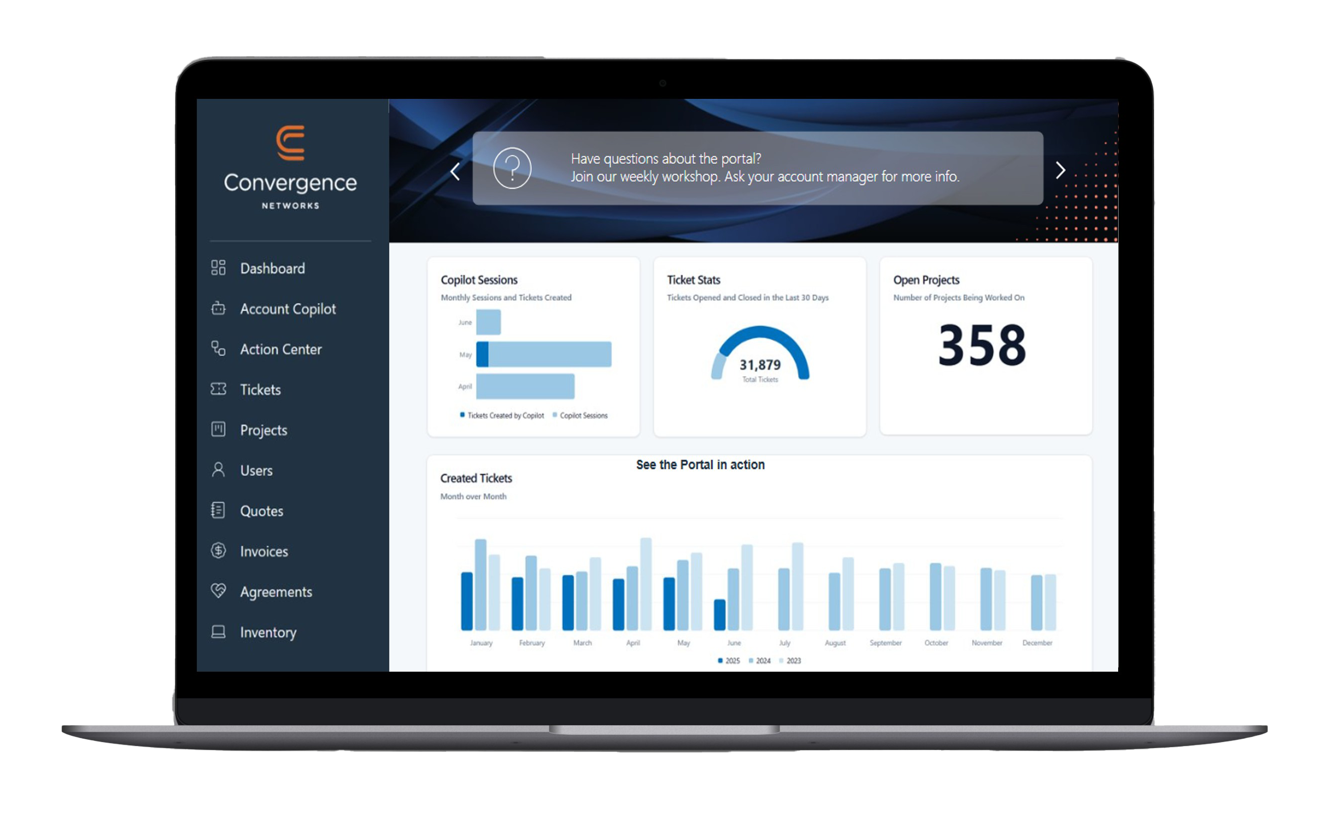 Client Portal-Dashboard View