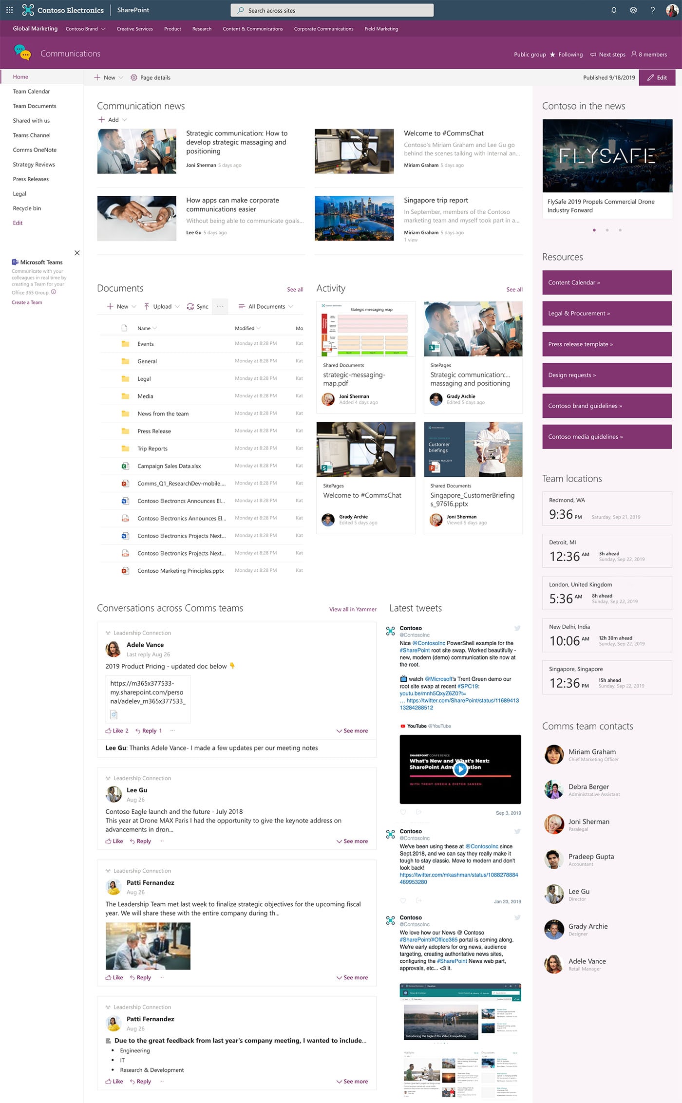 SharePoint Intranet Design Services - Company Portal