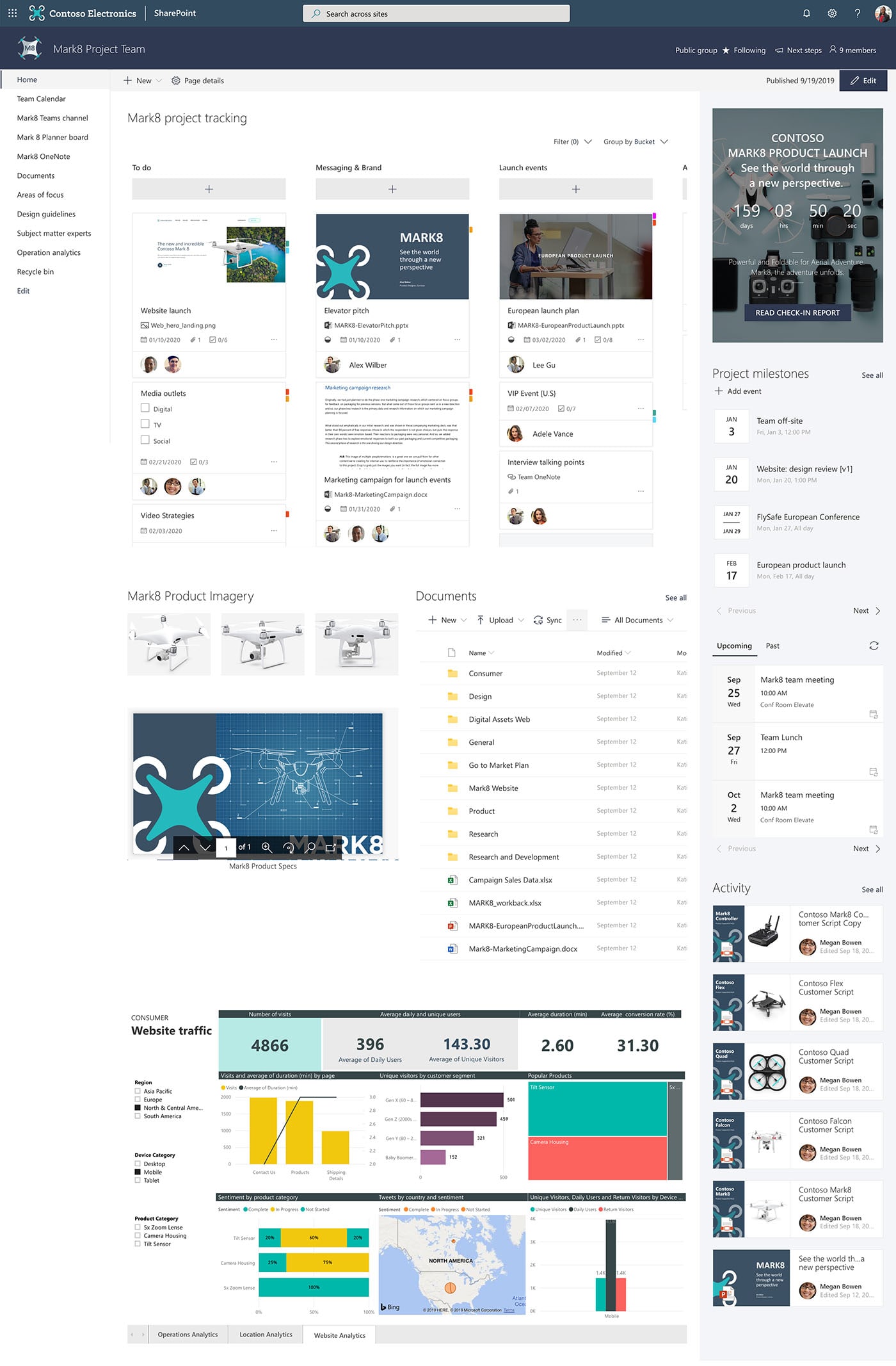 SharePoint Intranet Design - Projects and Tracking